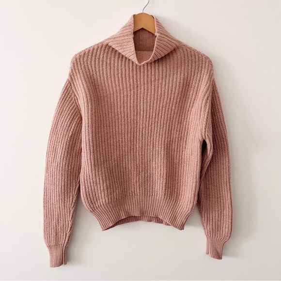 WILFRED | Montpellier Turtleneck Sweater Size XXS Pink - Picture 4 of 9